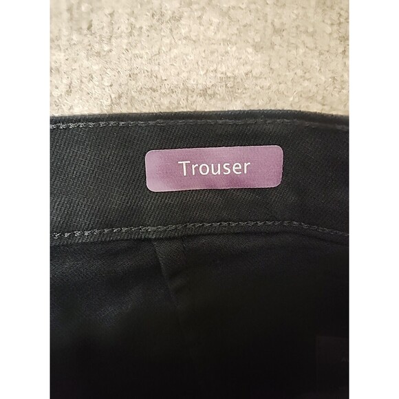 Gloria Vanderbilt Flare Jeans Womens 16 Black Trouser Leg Stretch NEW - Picture 8 of 10